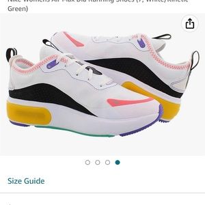 Nike Air Max DIA White Pink Yellow Women's Running Shoes Size 7.5